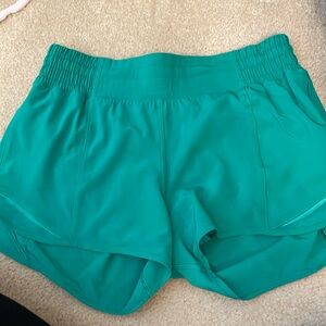 Green hotty hot shorts